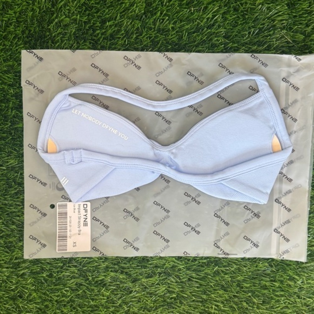 Dfyne impact strappy bra ice blue extra small - Picture 2 of 4
